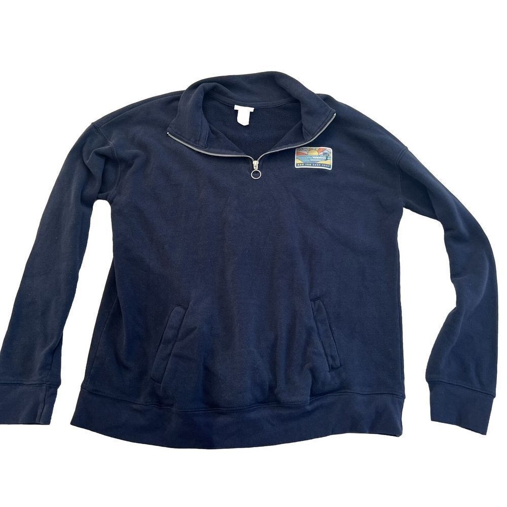 Ron Jon Surf Shop‎ Quarter Zip Long Sleeve Fleece Size XL